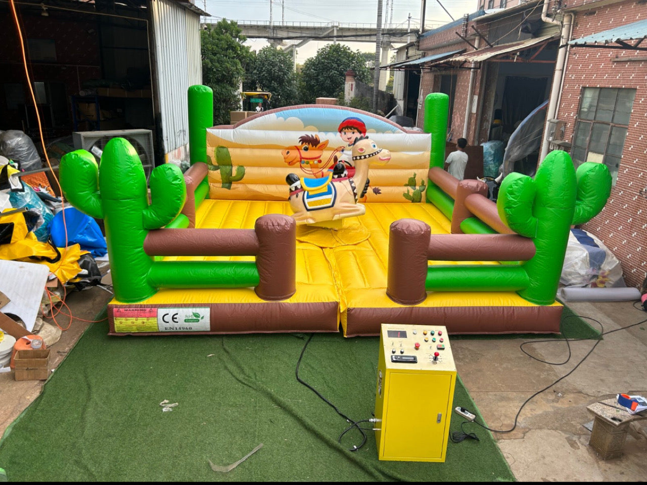 Inflatable Bull Theme Trampoline