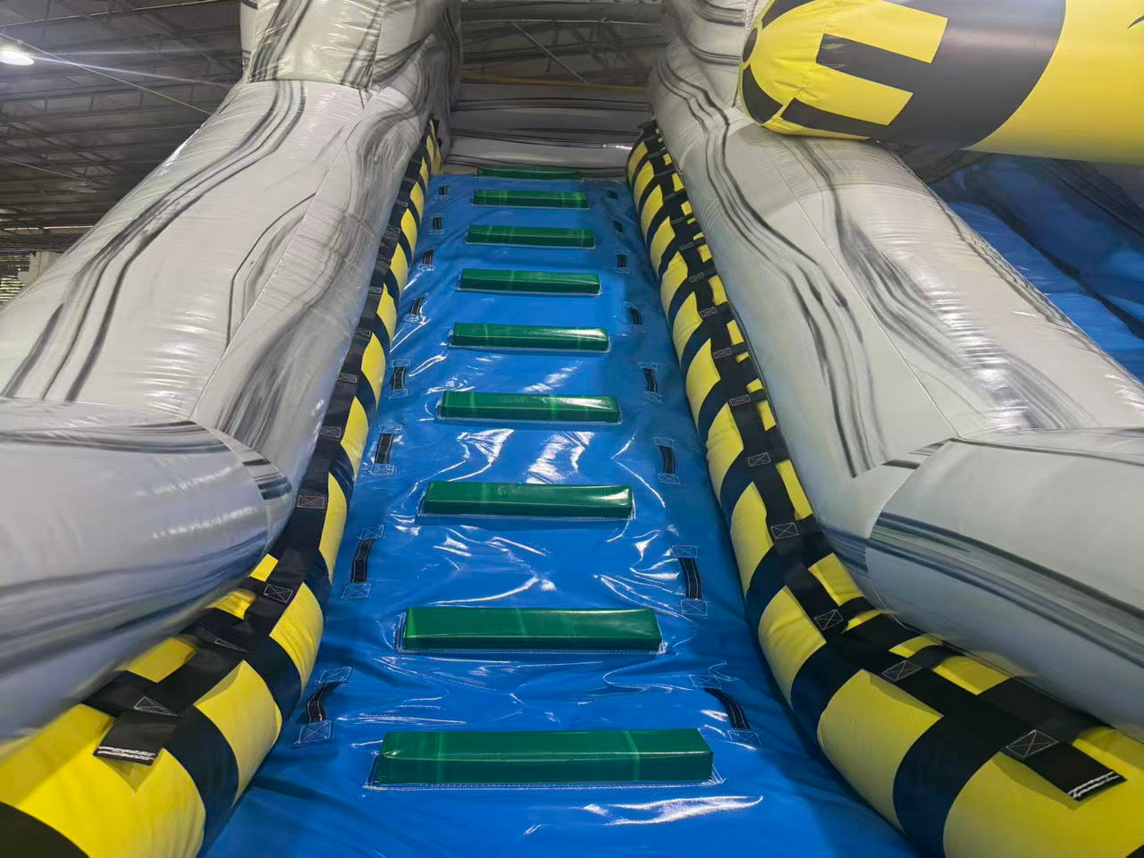 Colorful inflatable pool slide