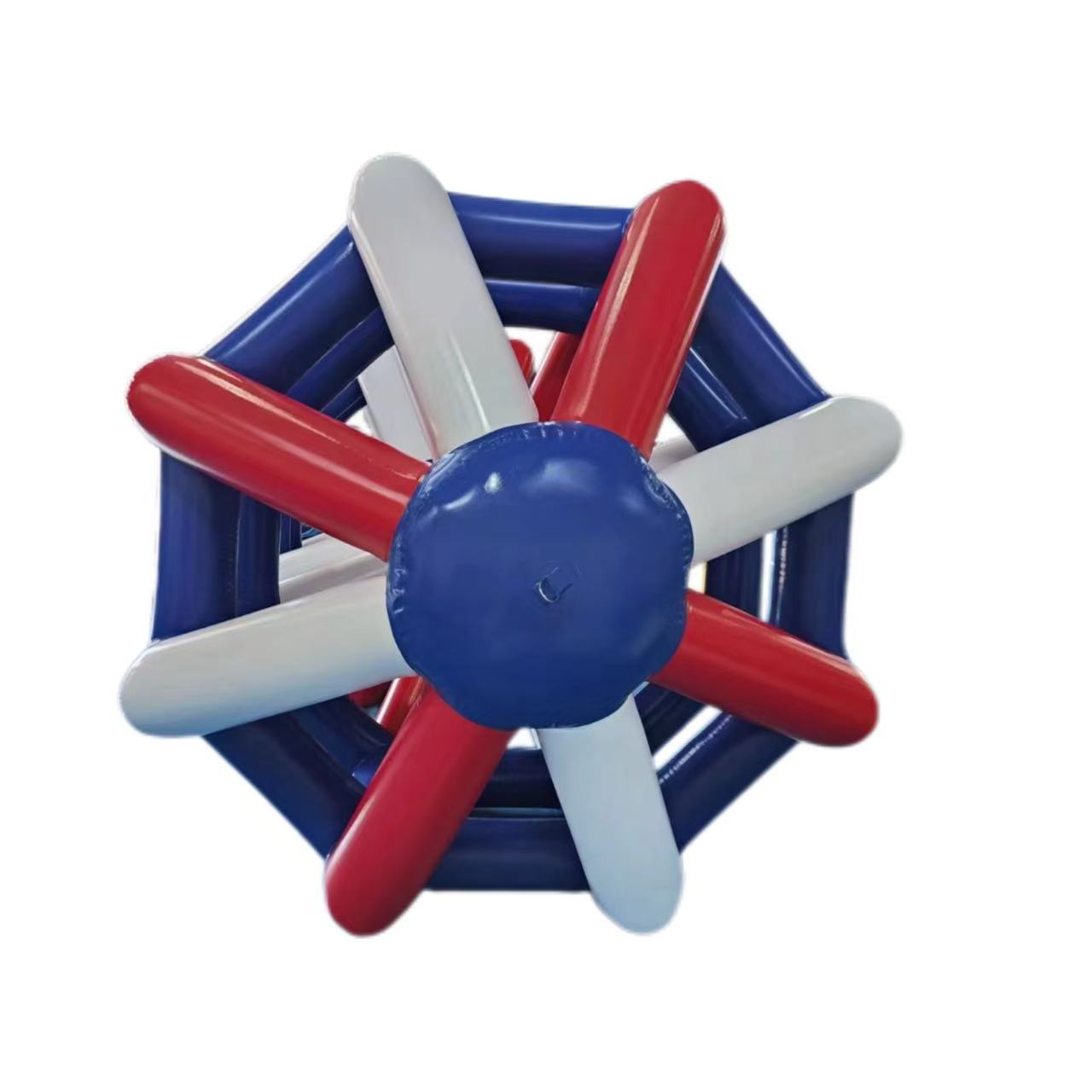 Colorful inflatable water roller