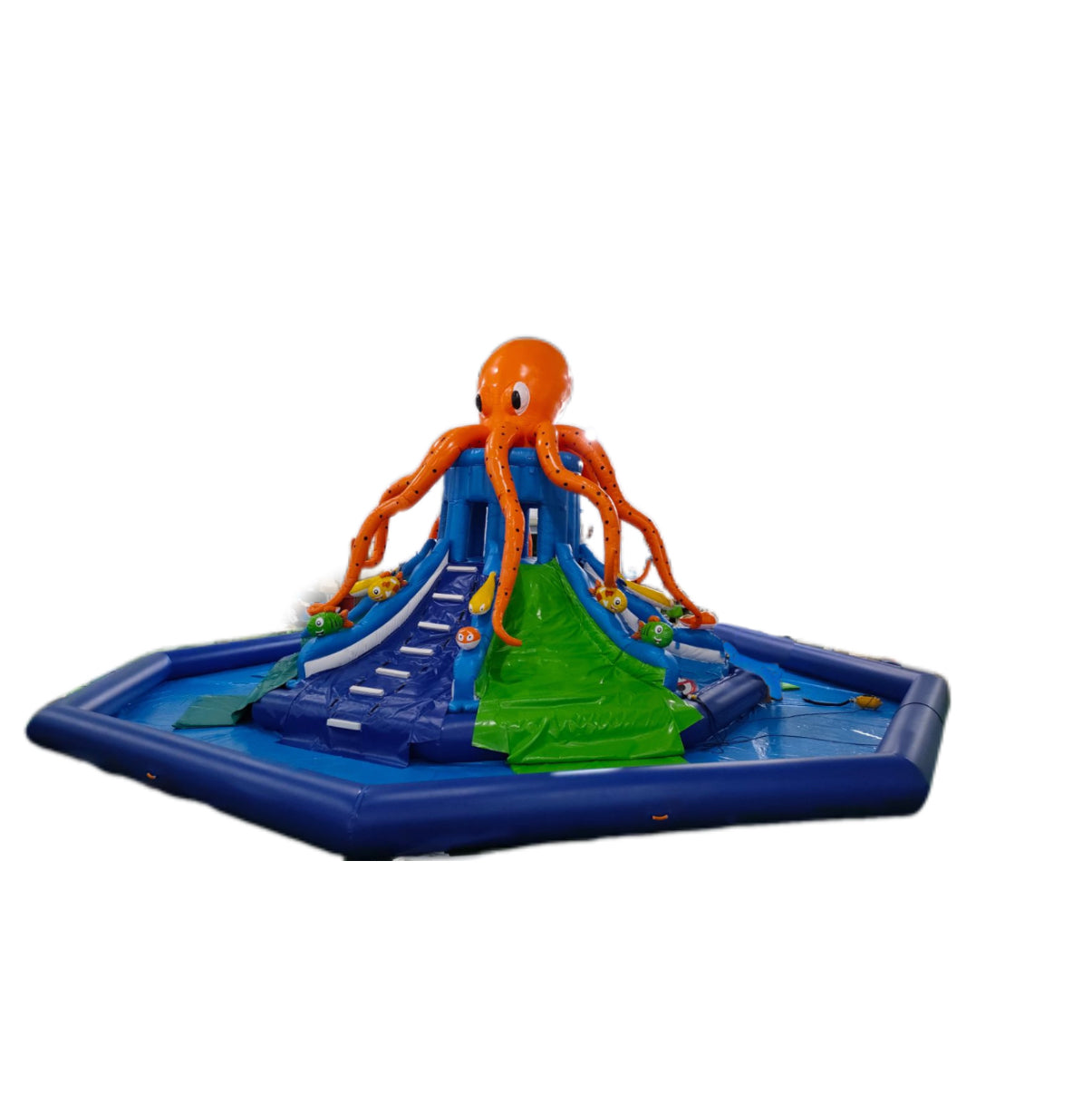 Inflatable octopus pool slide