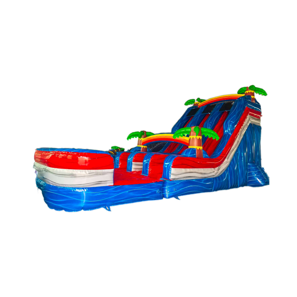 Giant inflatable beach slide