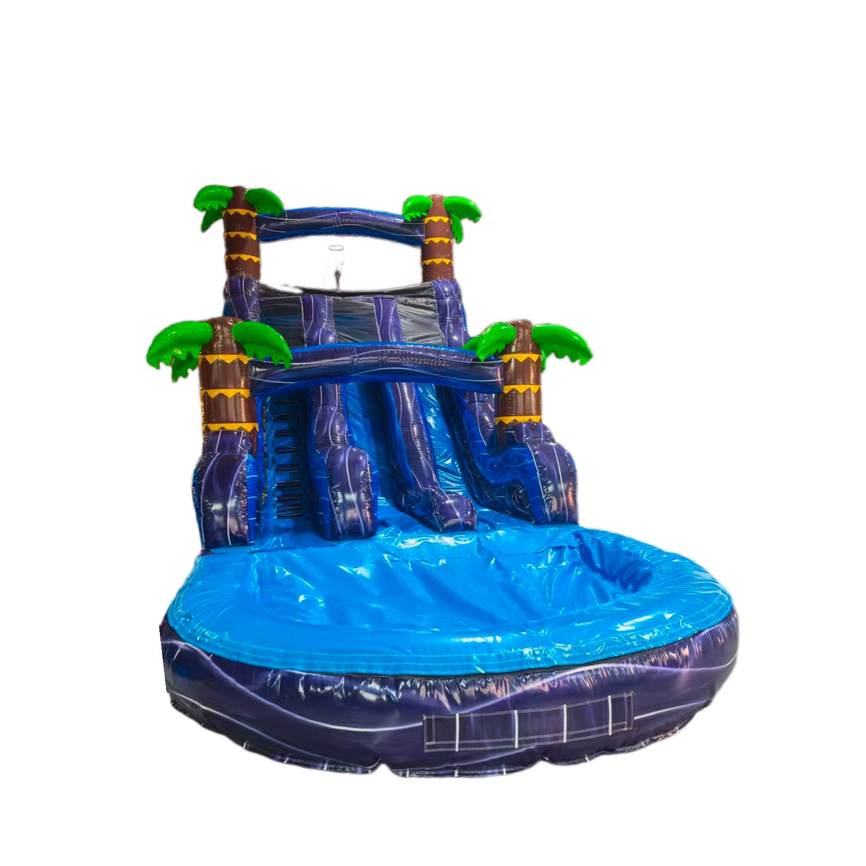 Giant inflatable pool slide