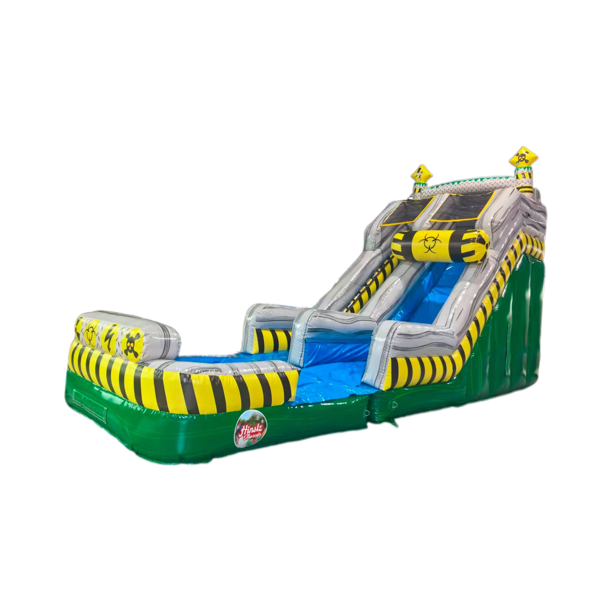 Colorful inflatable pool slide