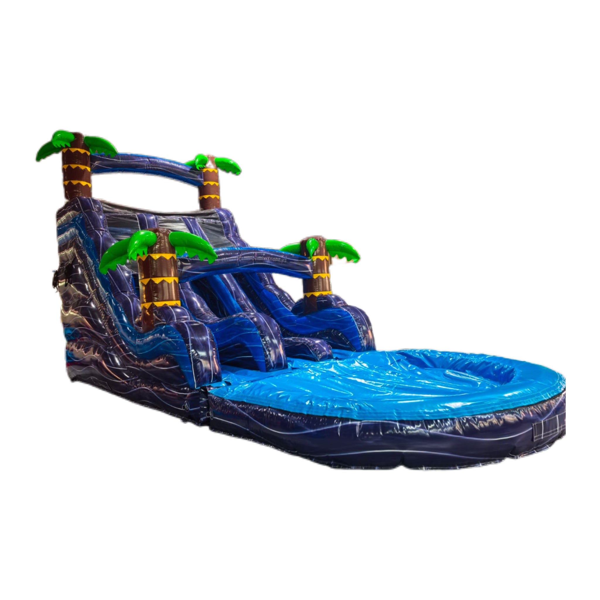 Inflatable beach themed slide