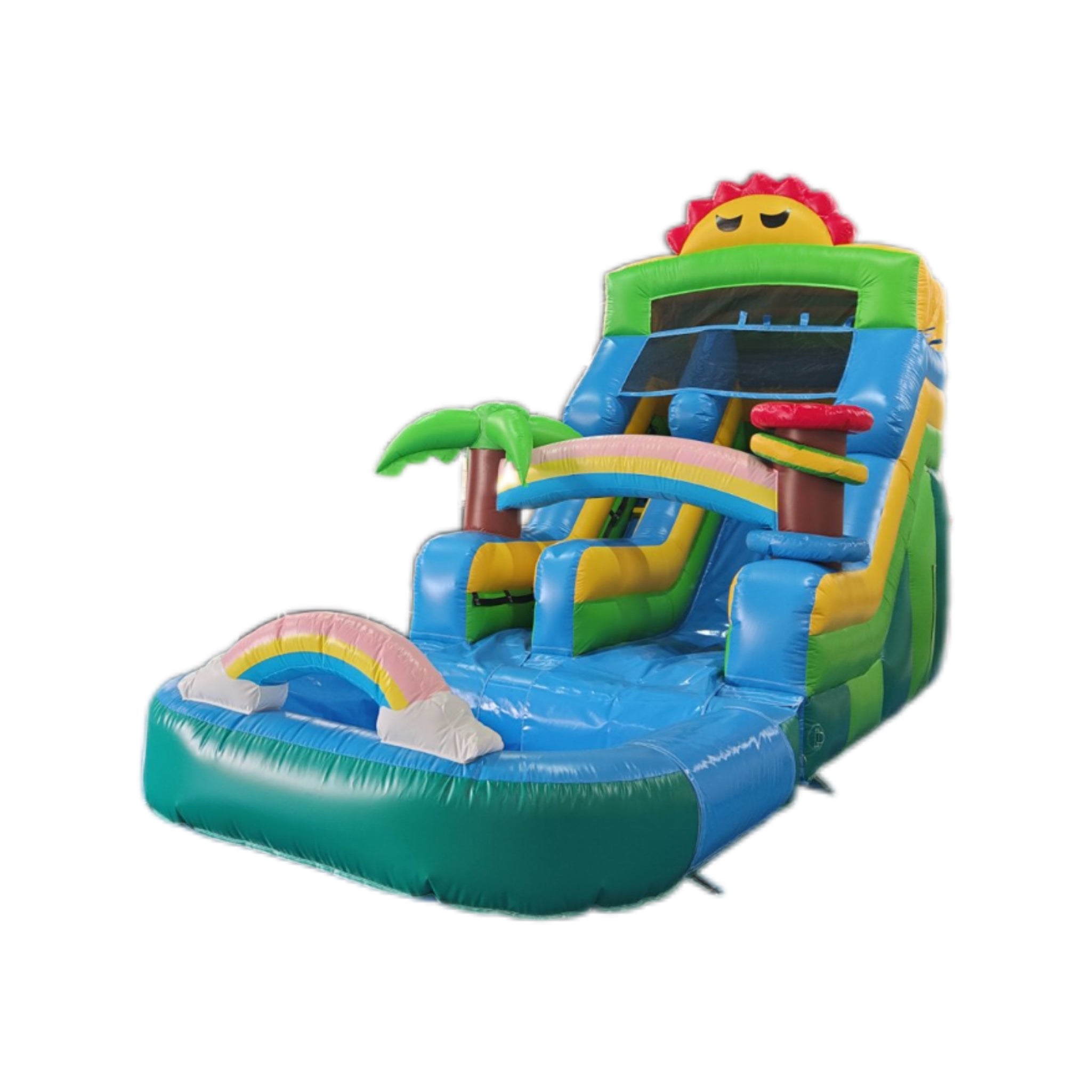 Children's colorful inflatable slide