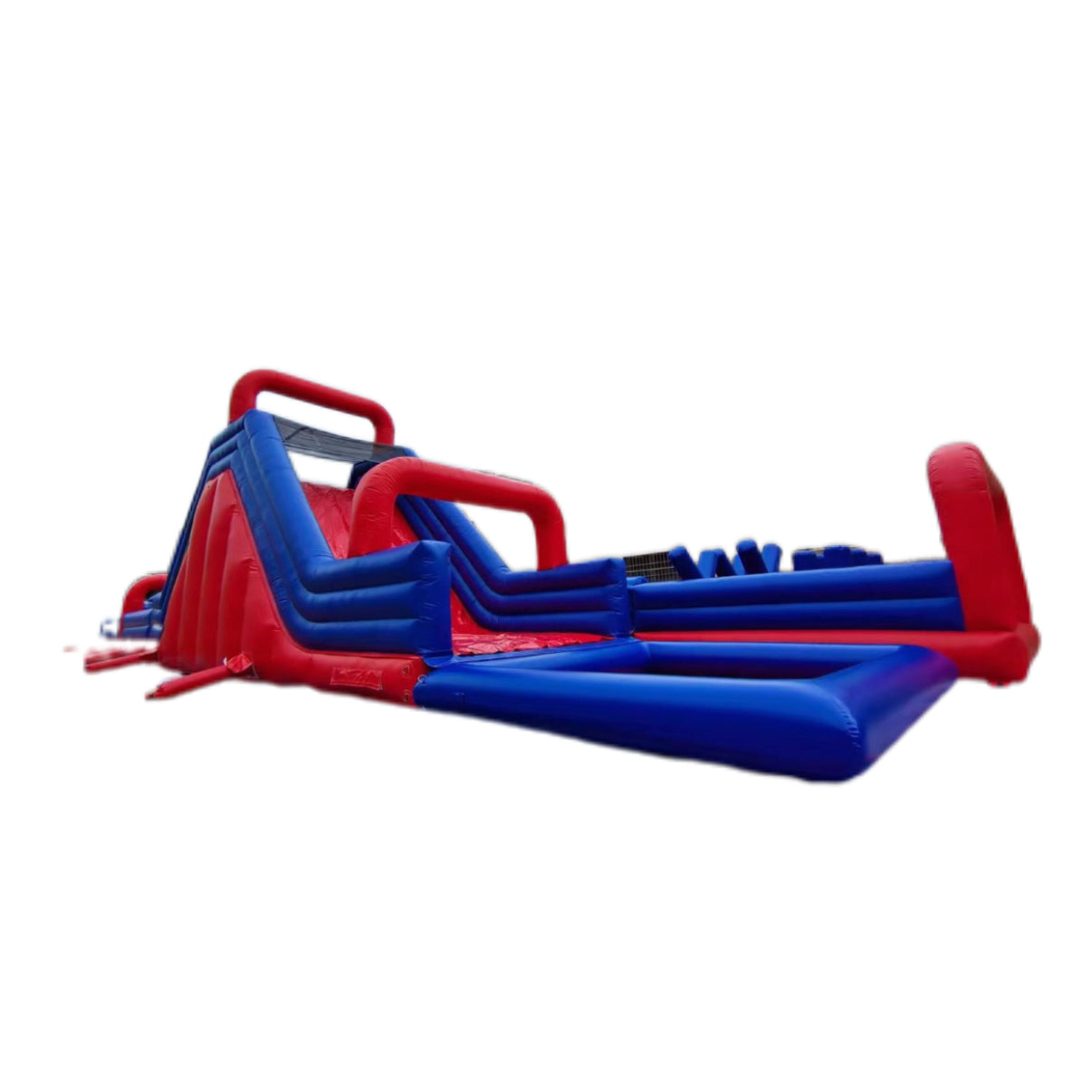 Giant inflatable obstacle clearance track