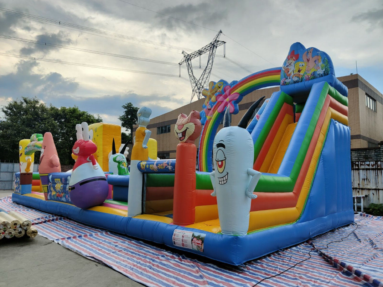 Inflatable themed obstacle course