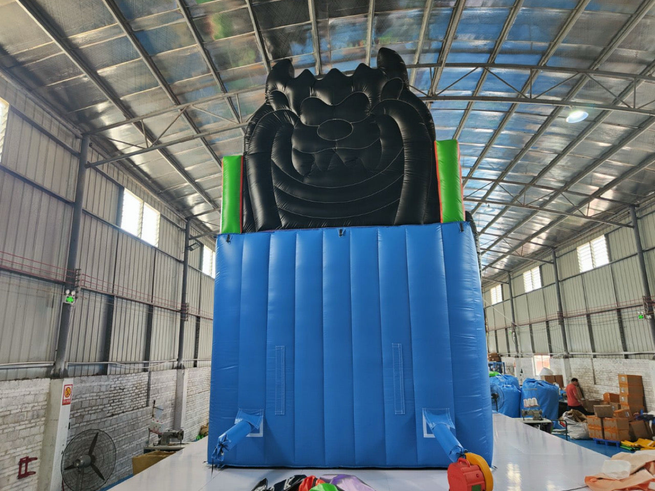 Giant inflatable themed bear slide