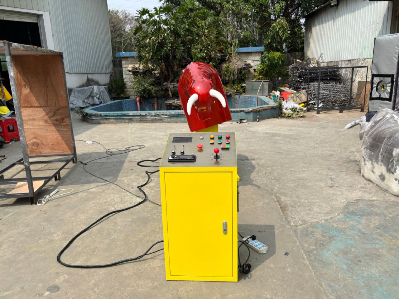 Colorful Inflatable Mechanical Racing Bulls