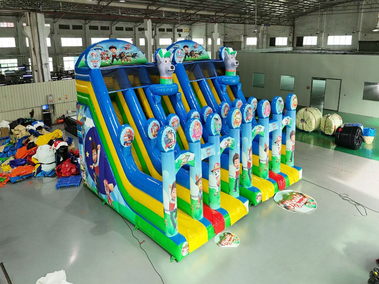 Infltable bouncer stich