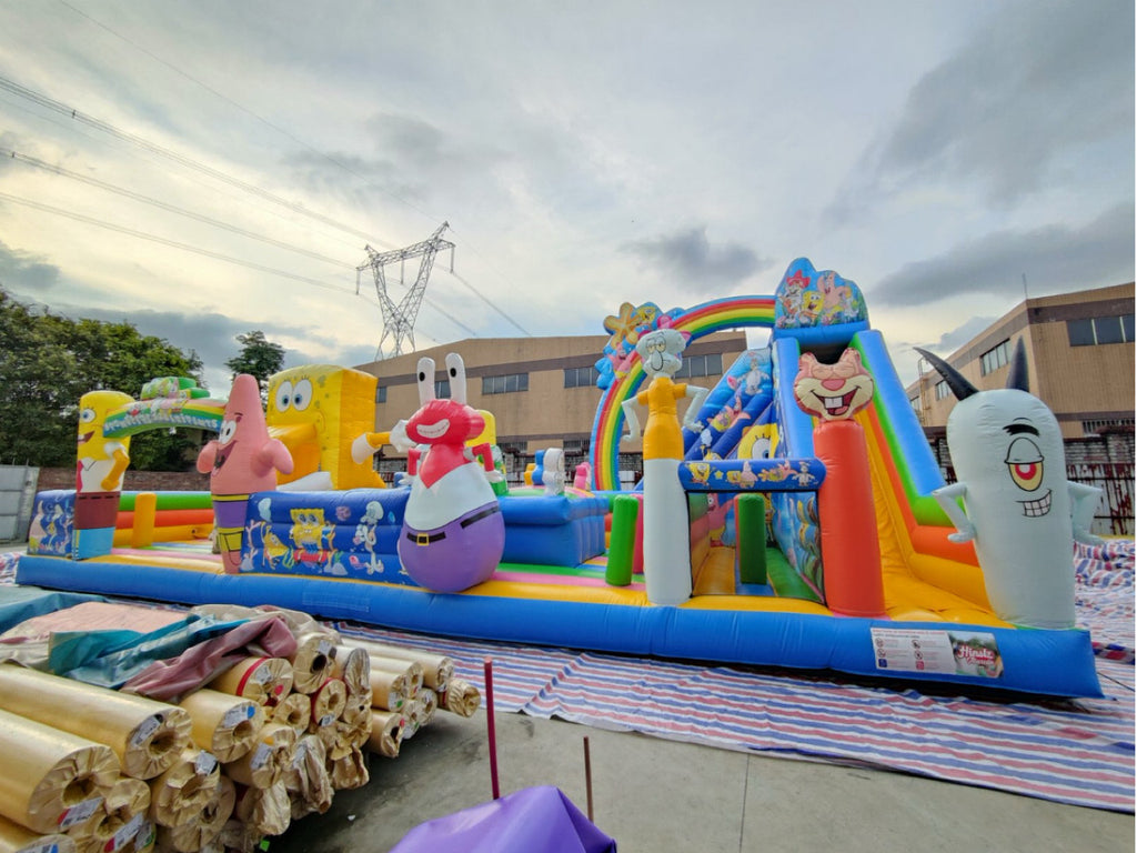 Inflatable themed obstacle course
