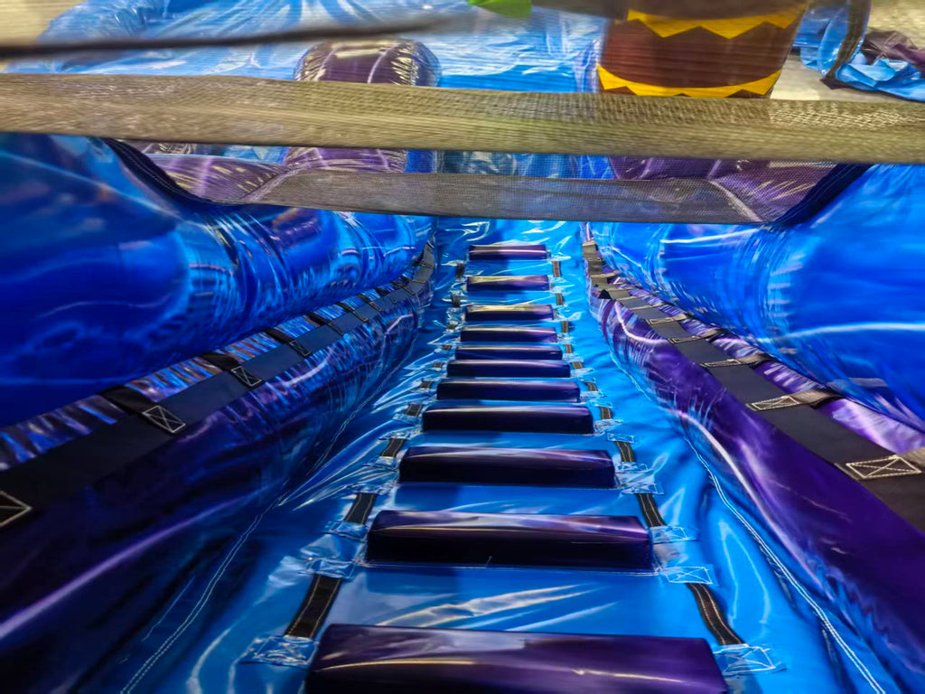 Giant inflatable pool slide