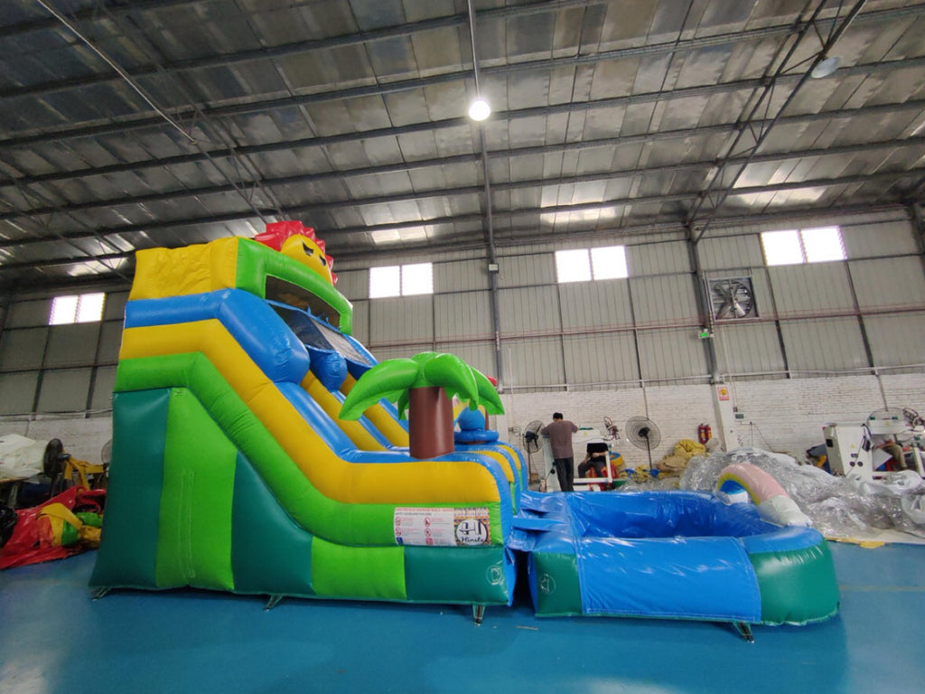 Children's colorful inflatable slide
