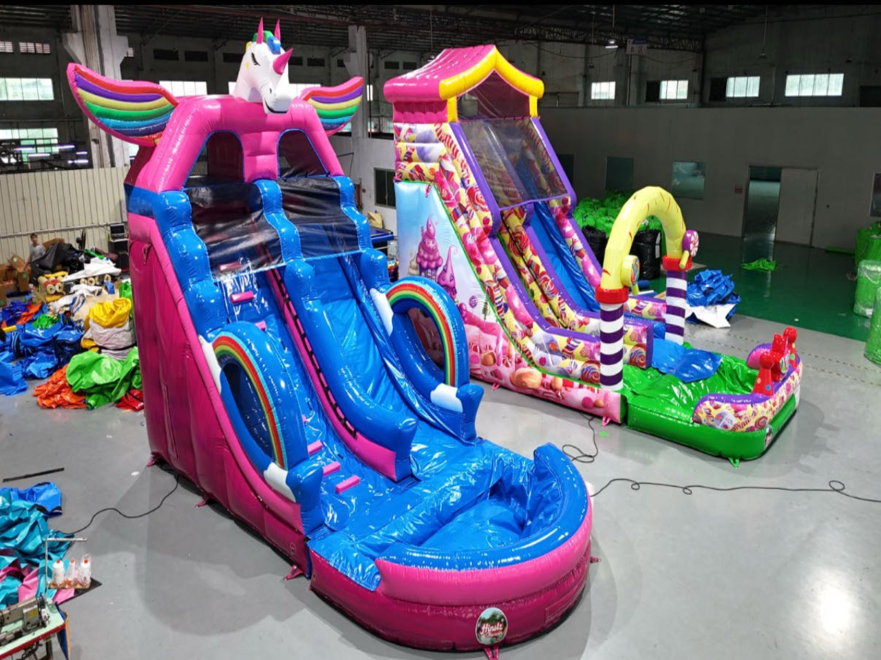 Giant Unicorn Inflatable Slide