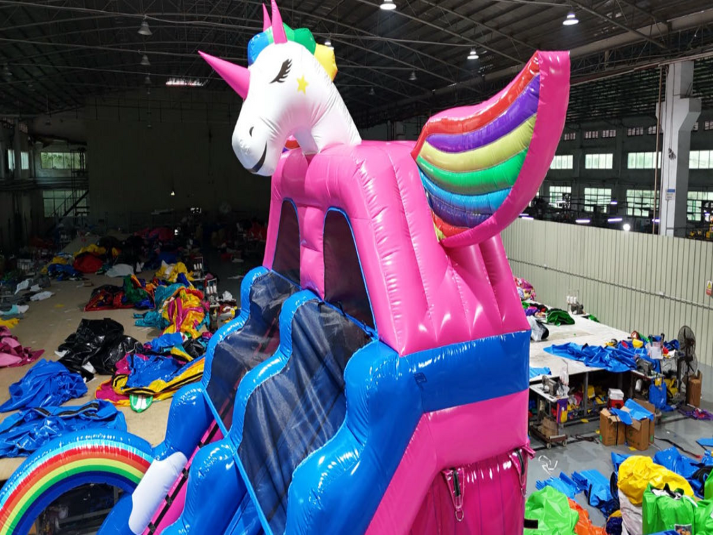 Giant Unicorn Inflatable Slide