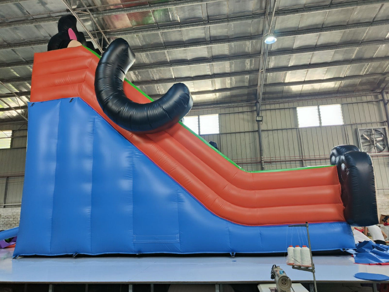 Giant inflatable themed bear slide