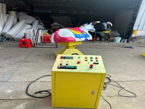 Colorful competitive mechanical horse