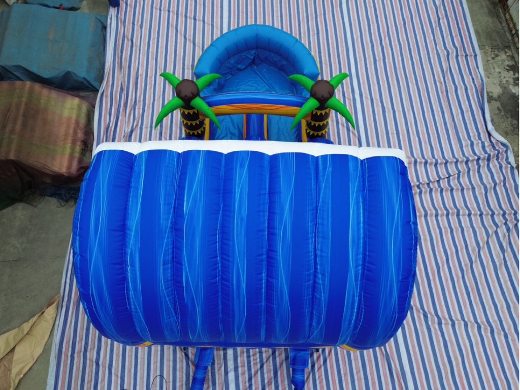 Inflatable beach themed slide