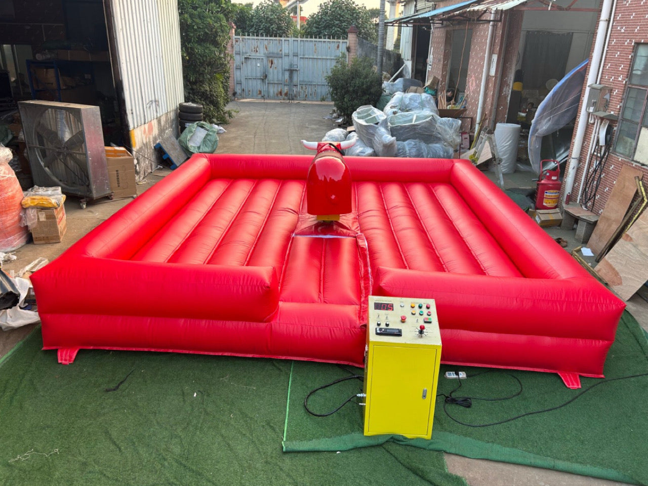 Colorful Inflatable Mechanical Racing Bulls