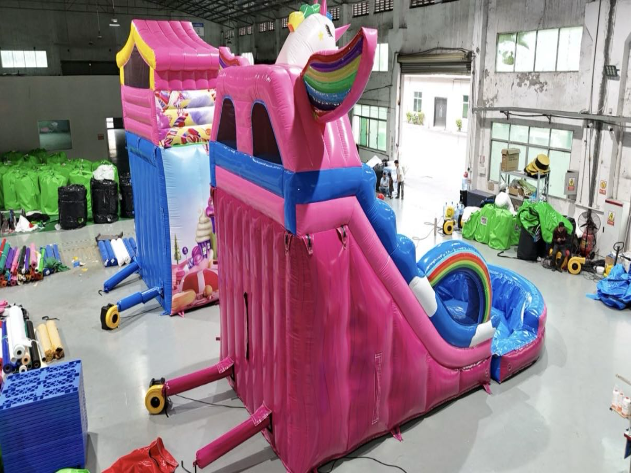 Giant Unicorn Inflatable Slide