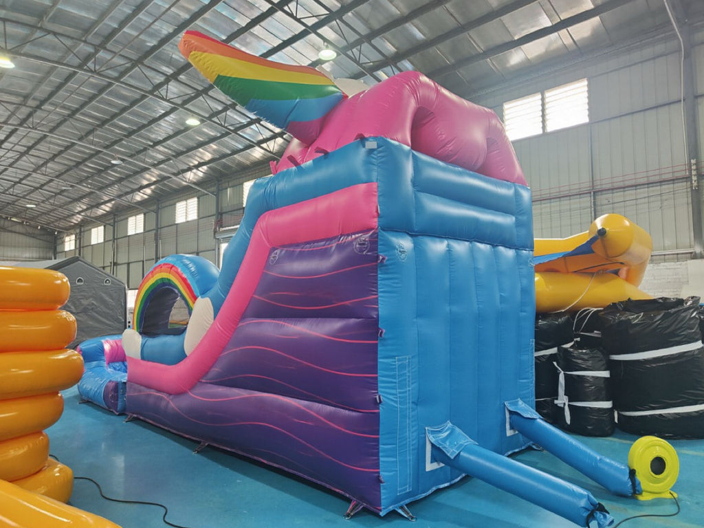 Giant Unicorn Inflatable Slide