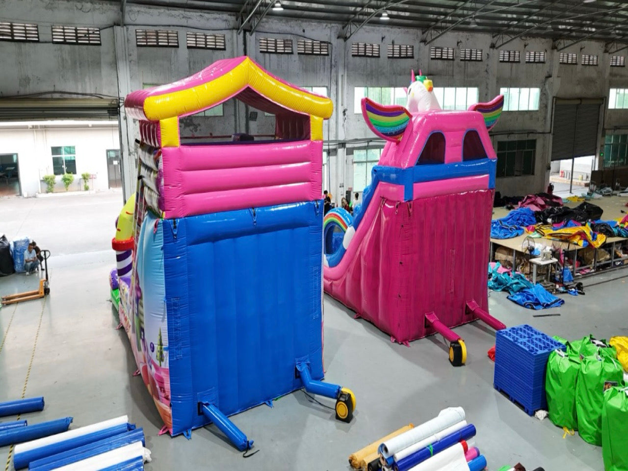 Giant Unicorn Inflatable Slide